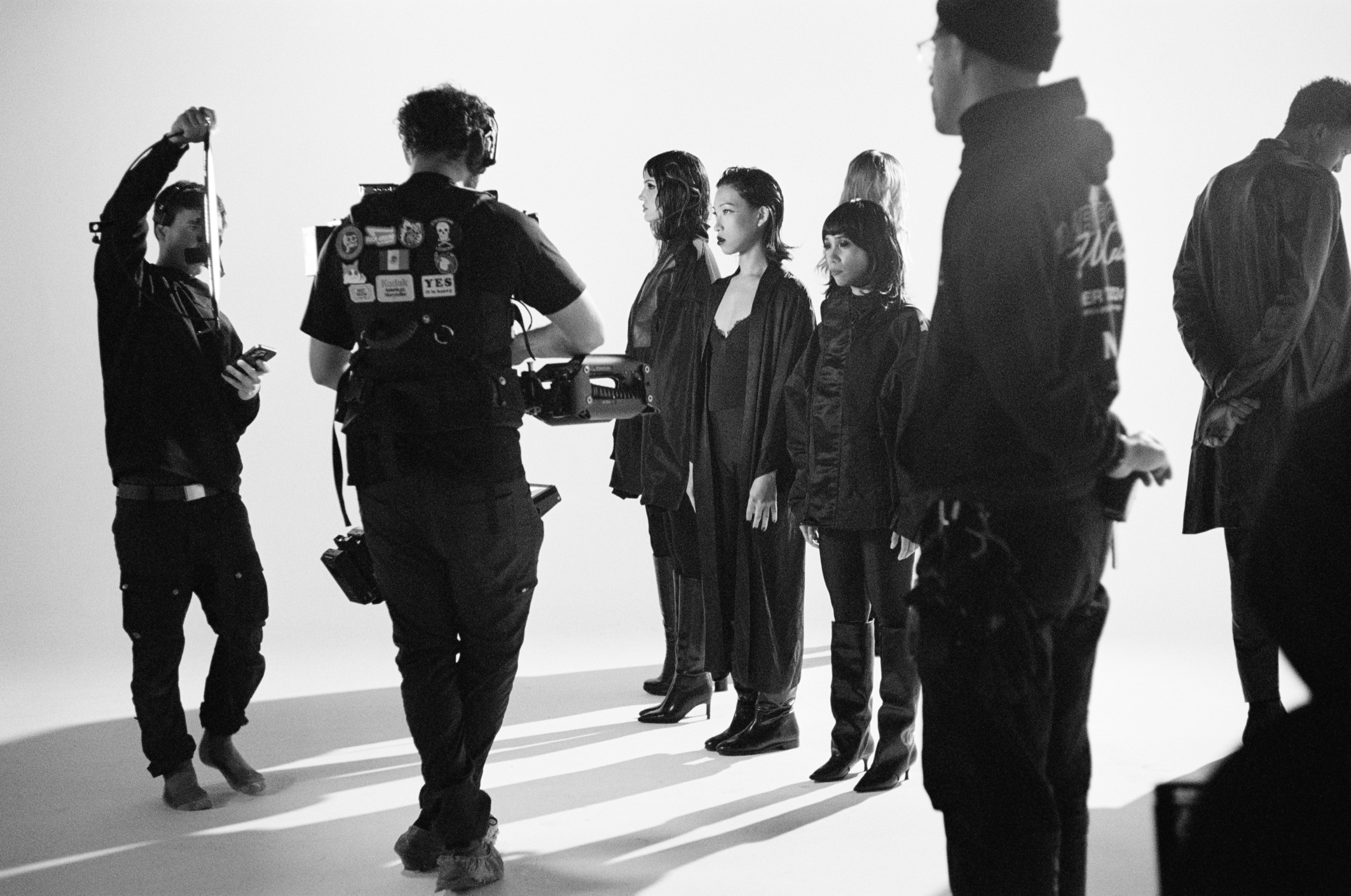 Black Midas cast and camera on set