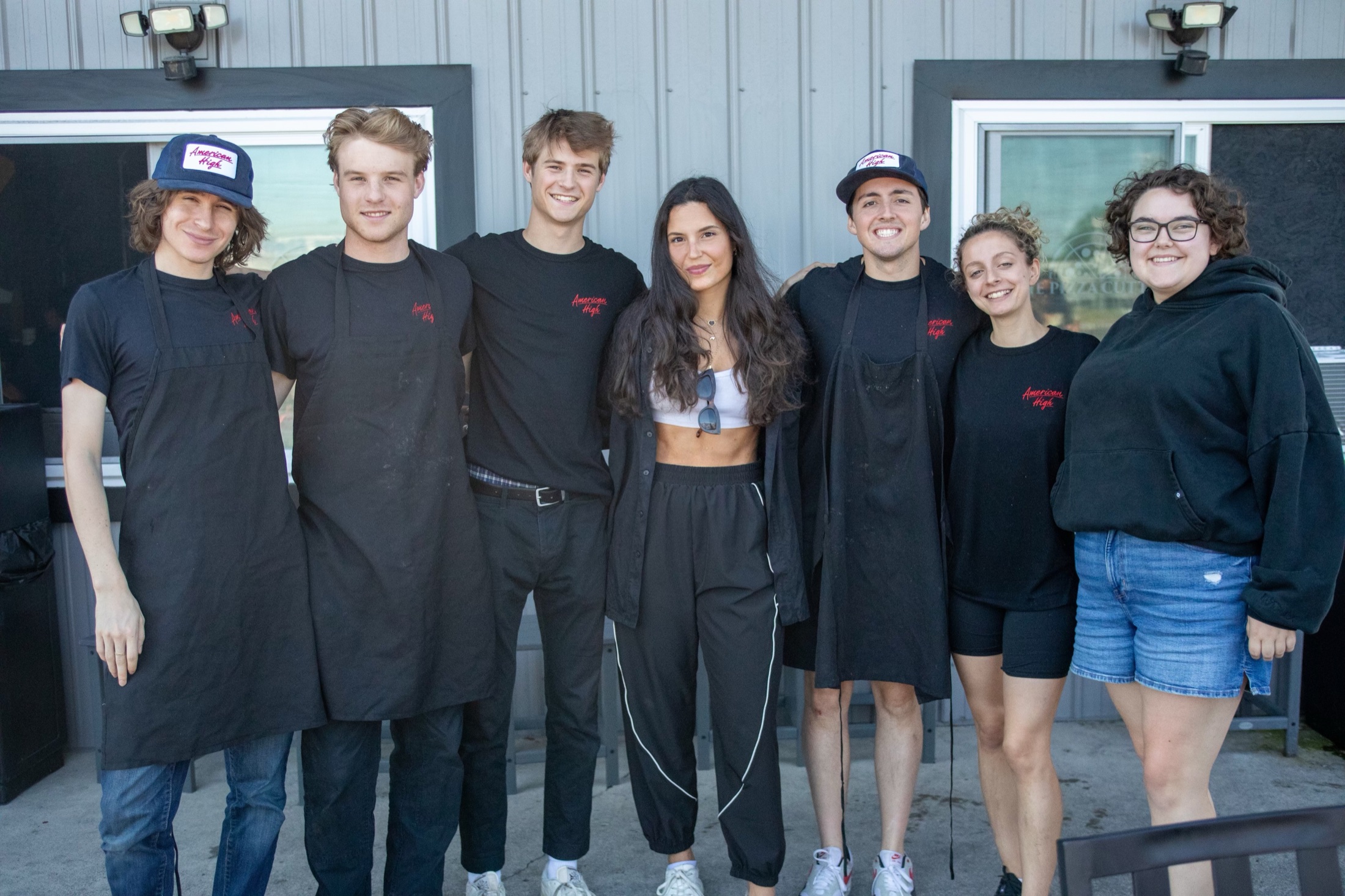 Axelle Azoulay with the complete Minimum Wage cast and crew